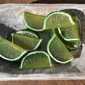 10 Faux Limes Citrus Fruit Farmhouse Tiered Tray Kitchen Decorations